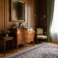Эксклюзивный Винтажный Комод с Мрамором -Rydens Interior AB- Рококо, Швеция, 1986 г.