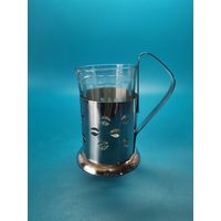 Стакан СССР в подстаканнике.