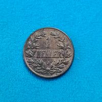 1 Геллер(1907г.) Германская Восточная Африка. аUNC! Расспродажа!!!