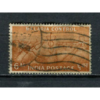 Индия - 1955 - Малярия 6А - [Mi.245] - 1 марка. Гашеная.  (Лот 23HU)-TG3P19