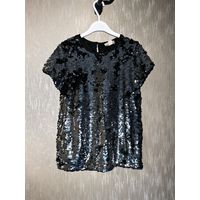 Нарядный яркий топ в пайетки, р.152