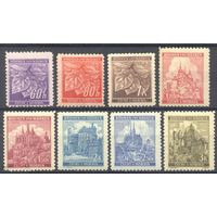 ГЕРМАНИЯ. БОГЕМИЯ И МОРАВИЯ. 1941. Mi# 65-72. ЛИСТЬЯ АРХИТЕКТУРА. Полная серия. MNH \К2 102