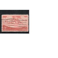 США-1954, (Мих.677), гаш.  , Канзас, Повозка, (одиночка),