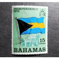 Марка Багамы 1973 год Новый флаг Дом правительства