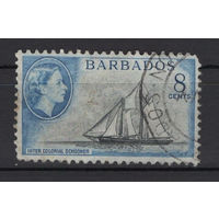 Барбадос / Barbados 1953 Колониальная шхуна, гашеная