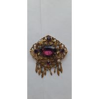 БРОШЬ ВИНТАЖНАЯ КРУПНАЯ