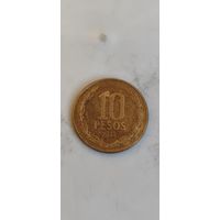 Чили 10 песос 2014