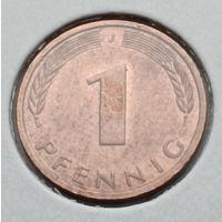 Германия. 1 пфениг 1983 года. J.