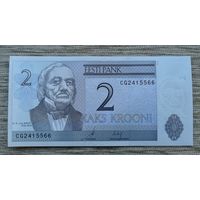 Werty71 Эстония 2 кроны 2006 UNC банкнота