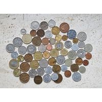 Монеты 65 штук без повторов