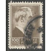 Турция. Мустафа И.Инёню. Второй Президент. 1942г. Mi#1153.