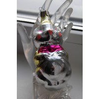 Винтажная стеклянная игрушка "Крот"