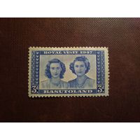 Британский Басутоленд 1947 г. Принцессы  Елизавета и Маргарет./18а/
