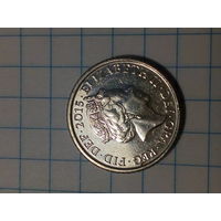 5 пенсов Великобритания 2015 год.