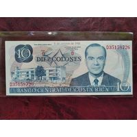 10 колон Коста-Рика 1985 г.