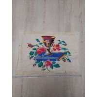 Картина вышитая старинная