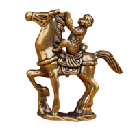 Статуэтка Обезьянка на лошади Латунь