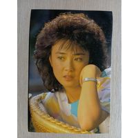 О-12. ПОДПИСАННАЯ ОТКРЫТКА. КИТАЙ. КИТАЙСКАЯ КРАСАВИЦА.