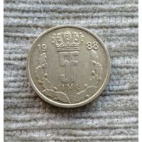 Werty71 Люксембург 5 франков 1988