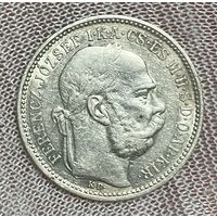 Монета 1 крона 1894 год. Австро-Венгрия. Франц Иосиф I.