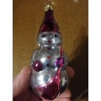 Елочная игрушка снеговик СССР