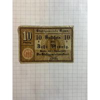10 пфеннингов (нотгельды) г. Германия.