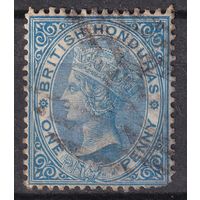 49.BrKCI. Великобритания. Колонии. Британский Гондурас. Стандарт. Виктория. 1884 г. 1P. Mi.#9.