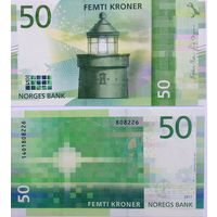 Норвегия 50 крон  2017 год   UNC