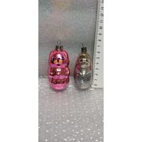 Ёлочные игрушки. Ёжик и медведь. 23