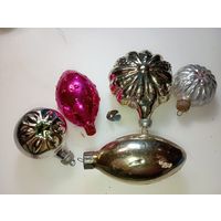 Ёлочные  игрушки ,  Снежинки , из СССР .