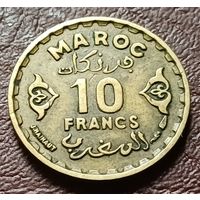 Марокко 10 франков, 1952    ( 1-7-5 )