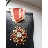 Знак Орден Святого Станислава 3-й степени Золото 56 пробы