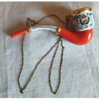 Трубка курительная-фарфор-СССР. Винтаж 70 годы!