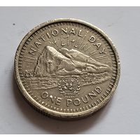 Гибралтар 1 фунт 1995 50 лет ООН