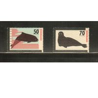 Нидерланды-1985(Мих.1279-1280) , ** , Морская Фауна,  (полная серия)