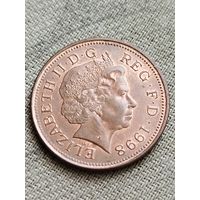 Распродажа - 2 пенса 1998г.,Великобритания,Елизавета 2
