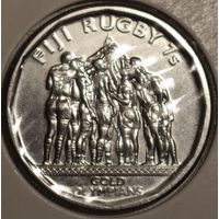 Фиджи 50 центов 2017 год "Команда Фиджи по регби-7 чемпионы Олимпиады 2016"