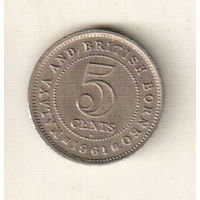 Малайя и Британское Борнео 5 цент 1961