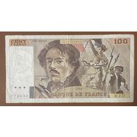 Банкнота 100 франков 1990 год. Франция.