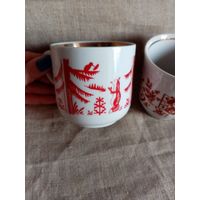 Детские чашки с рисунком из сказки Полонне, Вербилки СССР