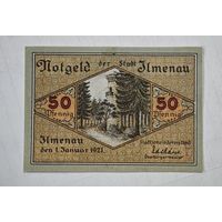 1921 год 50 пфеннигов  Германия