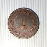 1 цент 1975 года Сингапур. Республика Сингапур. Родная патина! Единственная на аукционе!