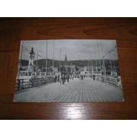 Сопот Польша Пирс 1960 год Спецгашение 100 лет польской марке Подписана прошла почту Марка