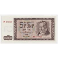 Германия ГДР 5 марок 1964 года. Тип Р-22. Состояние UNC