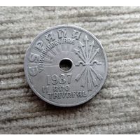 Werty71 Испания 25 сентимо песет 1937