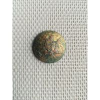 Пуговица Орел на якорях, остатки позолоты с рубля!