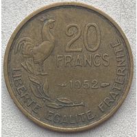Франция 20 франков 1952 г. Без отметки монетного двора