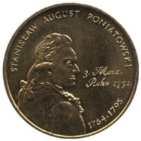 Польша 2 злотых, 2005 Станислав II Август Понятовский UNC