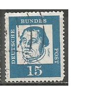 ФРГ. Известные люди. Мартин Лютер. Реформатор. 1961г. Mi#351.