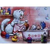Открытка чистая 10х15 см. Художница Рина Зенюк